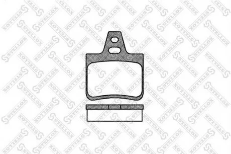 Тормозные колодки задние (15.4mm) Citroen Xantia, XM (Citroen) STELLOX 113 010-SX (фото 1)
