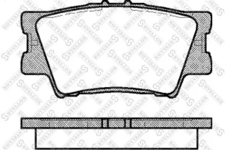 Колодки гальмівні задні (диск) Camry V30 V40 V50 RAV4 05~ Lexus ES240 350 STELLOX 1242000BSX