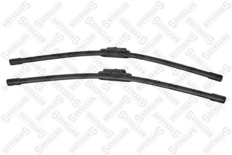 Щітка склоочисника безкаркасні к-т 600мм/24\'+550мм/22\', Pinch tab (вусики), Push button 16 (маленька кнопка 16мм), Top lock (верхній замок) (ST16 / PT / TL) Volvo S60/V70/XC70/XC90 04> STELLOX 201624SX