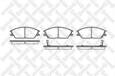 Колодки дискового тормоза STELLOX 235002SX