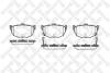 Колодки гальмівні задні (диск) Hyundai Elantra/Lantra 1.5i-2.0i/1.9D 95 STELLOX 305022SX (фото 1)
