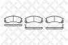 Гальмівні колодки дискові перед. Mitsubishi Challenger/L400/Lancer Evolution/Montero Sport/Outlander/Pajero STELLOX 365 002-SX (фото 1)