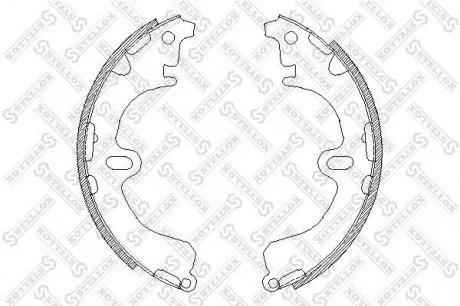 Гальмівні колодки задні 200x35 Toyota Corolla 1.3,1.6,1.8D 87-92 (E9) STELLOX 391 100-SX