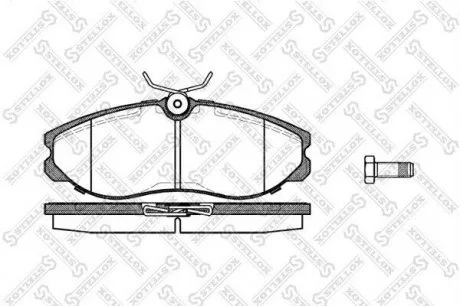 Тормозные колодки перед. дисковые Nissan Maverick/Serena/Terrano II STELLOX 473 000B-SX