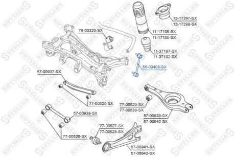 Тяга стабілізатора заднього IX35 4WD 2009-2013 STELLOX 5600408SX