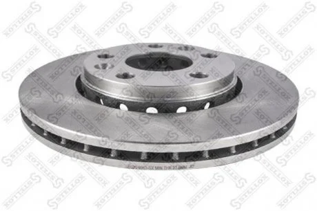 Ø 280mm Диск гальмівний перед. Dacia Duster/Renault Megane III/Scenic III 1.4-2.0 08- (280X24) STELLOX 6020-9963-SX