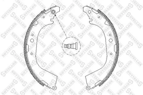 Колодки гальмівні задні (барабан) Toyota 4Runner all 87&gt;/Hiace 89&gt; STELLOX 661101SX