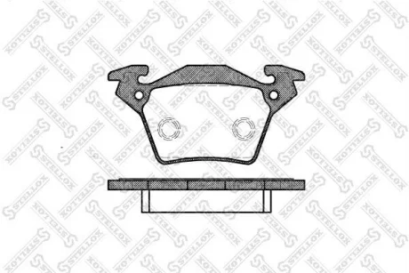 Колодки гальмівні задні (диск) MERCEDES V CLASS, VITO 97-03 REAR STELLOX 728000BSX
