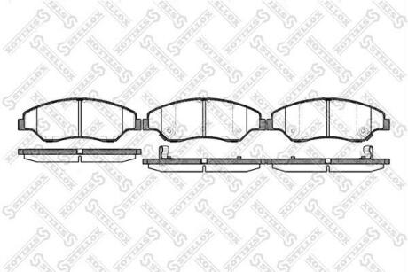 Колодки гальмівні передні (диск) Kia Sportage 2.0i 16/2.0TDi 99 STELLOX 750002SX