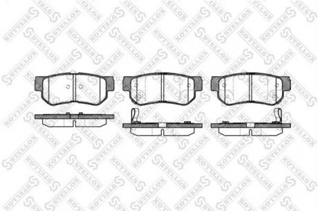 Колодки гальмівні задні (диск) HYUNDAI/KIA STELLOX 757002BSX