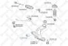Сайлентблок переднього важеля Hyundai Accent 99/Getz 02/Matrix 01 STELLOX 7700187SX (фото 1)