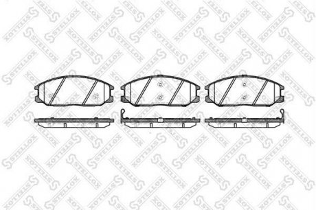 Колодки гальмівні передні (диск) STELLOX 782012BSX