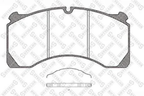Колодки гальмівні (диск) ROR STELLOX 8501422SX