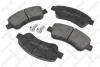 Колодки гальмівні передні (дискові) Citroen c3, c4, ds3 Peugeot 206, 207 Peugeot 206 2.0GTi 16V 01>/2.0i RC 03> STELLOX 851030SX (фото 1)