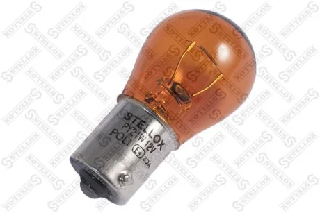 Лампа розжарювання PY21W 12V 21W помаранчева (тип BAU15s) UNIV STELLOX 9939039SX (фото 1)