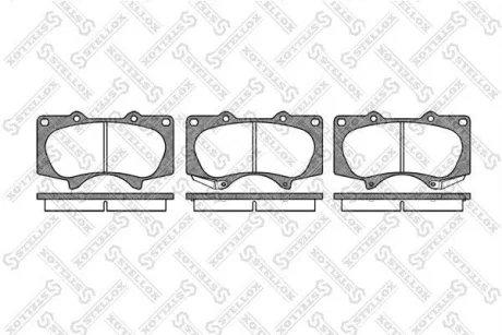 Колодки гальмівні передні LC120 LC150 FJ GX470 GX460 Sequoia
Tundra Fortuner STELLOX 999000SX