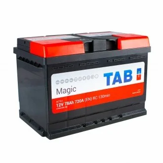 78 Ah/12V Magic (0) Euro EN (A) 750 L×W×H (mm) 278x175x190 TAB 189080