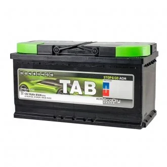 АКБ Ecodry AGM, 95Ah, 850A EN, 353x175x190, B13, правый "+", AGM Аккумулятор (START-STOP) TAB 213090