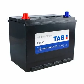 АКБ POLAR S (Asia), L"+" 75Ah, En740 (269 x 173 x 198/218) левый "+" TAB 246775