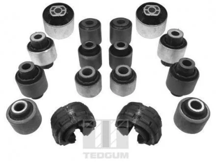 Фото 1 - комплект сайлентблоков задней подвески Skoda Oktavia 1Z3,1Z5,1.2-2.0,2004-(16шт) TEDGUM 00728069 Комплект сайлентблоков задней подвески Skoda Oktavia 1Z3,1Z5,1.2-2.0,2004-(16шт) TEDGUM 00728069 (фото 1)