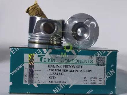 Поршня двигателя STD (комплект на двигатель, с масляной галереей и алфиновой вставкой,YD25DDTI) TEIKIN 44684AGSTD