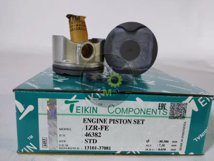 Поршень двигуна STD (комплект на двигун, 1ZRFE) TEIKIN 46382STD