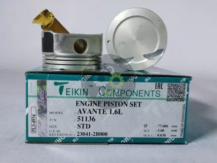 Поршня двигуна STD (к-т на двигун 4 шт, HYUNDAI AVANTE 1,6) TEIKIN 51136STD