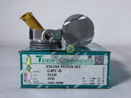 Поршень ДВЗ STD (4од.+пальці) Hyundai 1.6 (G4FC-II) Elantra (15-), Cerato (16-) (51145-STD) TEIKIN 51145STD