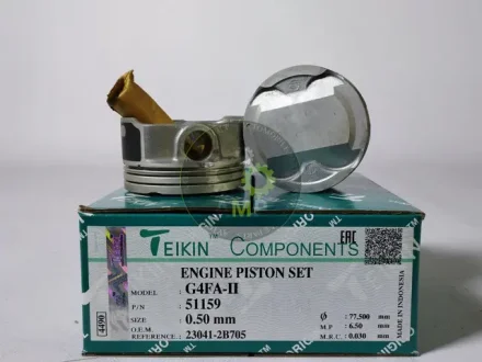 Поршень ДВЗ 0.5 (4шт.+пальці)) Hyundai Solaris (14-), KIA Rio (11-) (G4FA-II) 1.4 TEIKIN 51159050