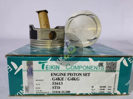 Поршень ДВЗ STD (4од.+пальці) Hyundai 2.4 (G4KE/G4KG) Sonata (10-), Tucson (09-) (51613-STD) TEIKIN 51613STD