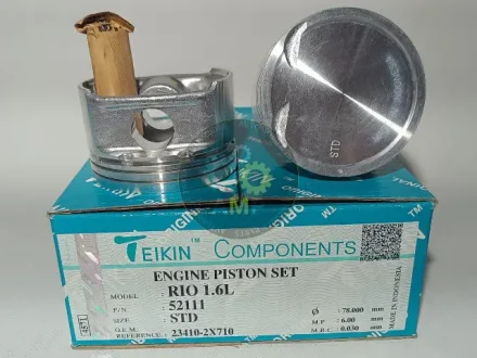 Поршня двигуна STD (к-т на двигун KIA RIO 1.6L) TEIKIN 52111STD
