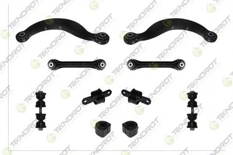 FORD К-кт задней подвески (4 рычага+2 тяги стаб.,+2 с/блока+2 втулки стаб.) Focus I 98- TEKNOROT FO-555