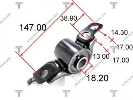 Сайлентблок важеля mazda 323 1.6/1.8 94-98 TENACITY AAMMA1006