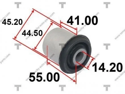 Сайлентблок рычага nissan (08-) np300 TENACITY AAMNI1066 (фото 1)