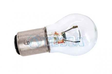 Автомобільна лампа: 12 [В] P21W 21W цоколь BA15s TESLA B52101 (фото 1)