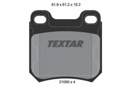 Гальмівні колодки TEXTAR 2105002