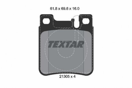 Колодки тормозные TEXTAR 2130503 (фото 1)