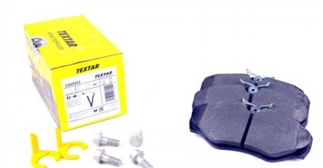 Комплект колодок тормозных дисковых тормозов (4шт) TEXTAR 2309902