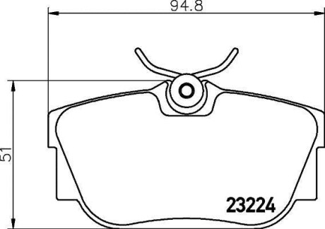 Колодки тормозные TEXTAR 23224 173 1 4 (фото 1)