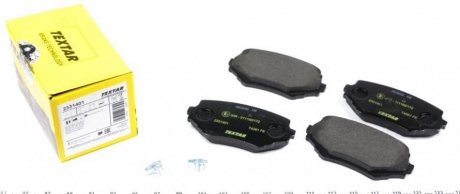 Комплект колодок тормозных дисковых тормозов TEXTAR 2331401