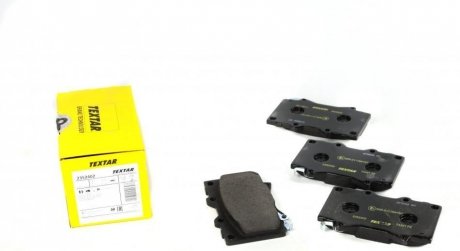 Комплект колодок тормозных дисковых тормозов (4шт) TEXTAR 2352402 (фото 1)