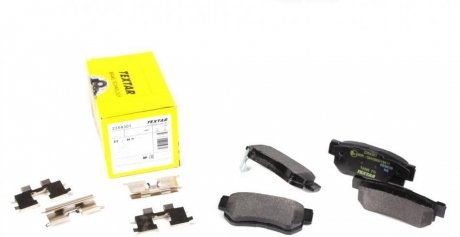 Комплект колодок тормозных дисковых тормозов (4шт) TEXTAR 2354301 (фото 1)