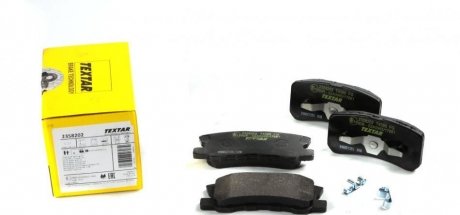 Комплект колодок тормозных дисковых тормозов (4шт) TEXTAR 2358202 (фото 1)