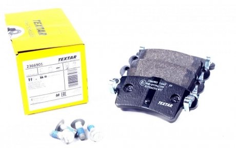 Комплект колодок тормозных дисковых тормозов TEXTAR 2366901 (фото 1)