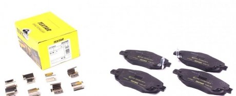 Комплект колодок тормозных дисковых тормозов (4шт) TEXTAR 2376802 (фото 1)
