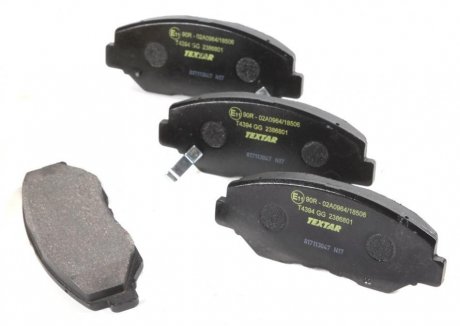 Комплект колодок тормозных дисковых тормозов (4шт) TEXTAR 2386801 (фото 1)