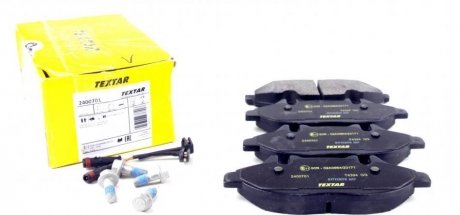 Комплект колодок тормозных дисковых тормозов (4шт) TEXTAR 2400701