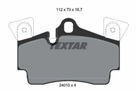 Гальмівні колодки TEXTAR 2401001