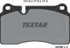 Комплект колодок тормозных дисковых тормозов TEXTAR 2409801 (фото 2)
