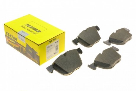Комплект колодок тормозных дисковых тормозов (4шт) TEXTAR 2417001 (фото 1)